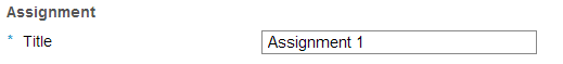 Give your assignment a title.