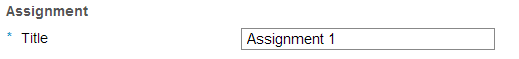 Give your assignment a title.  