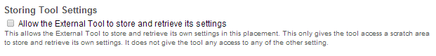 Storing Tool Settings. (Optional)