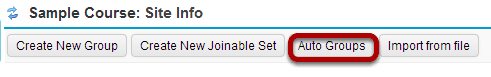 Automatically generate groups.