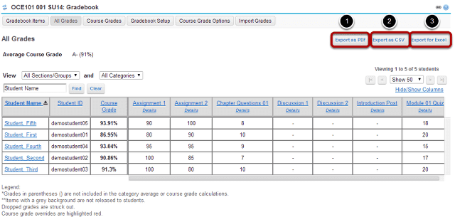 Select your export format.