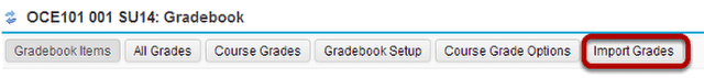 Click Import Grades.