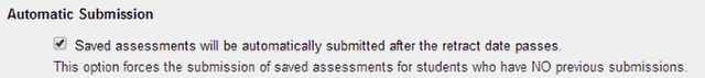 Availability and Submissions: Automatic submission.