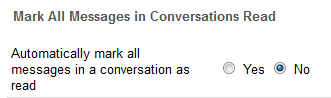 Choose if messages are marked
