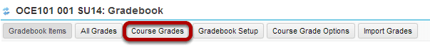 Click Course Grades.