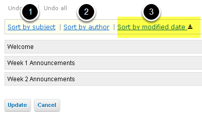 Auto-Sort Options