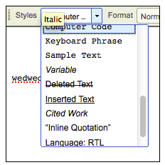 Inline styles